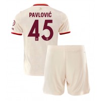 Stroje piłkarskie Bayern Munich Aleksandar Pavlovic #45 Koszulka Trzeciej dla dzieci 2024-25 Krótki Rękaw (+ szorty)